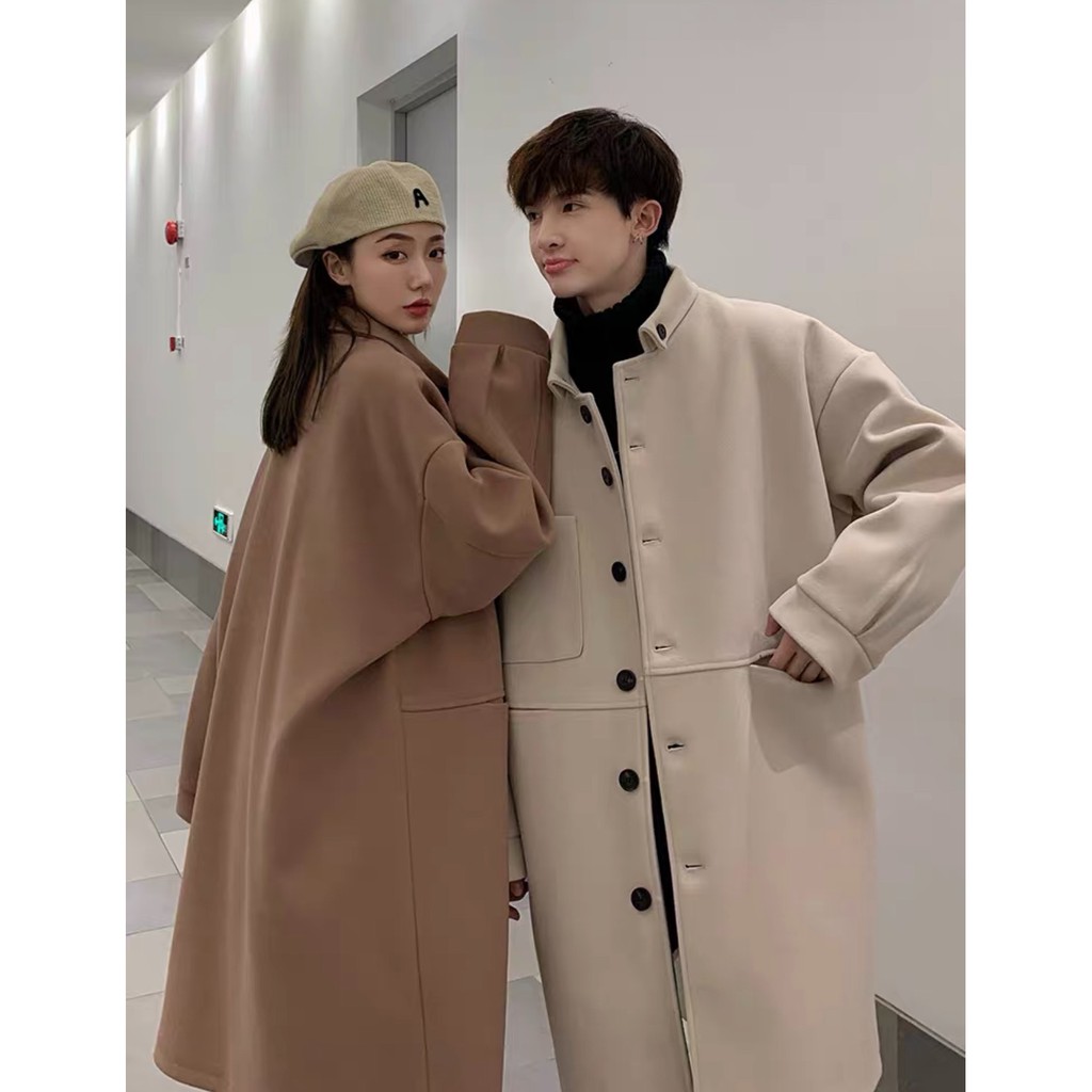 ÁO KHOÁC DẠ ĐÔI NAM NỮ PHONG CÁCH HÀN QUỐC