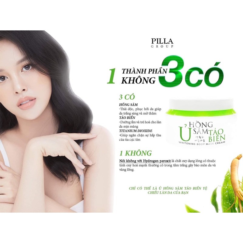 Ủ Trắng Hồng Sâm Tảo Biển Pilla | BigBuy360 - bigbuy360.vn