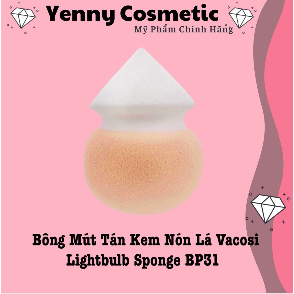 Bông Mút Tán Kem Nón Lá Vacosi Lightbulb Sponge BP31