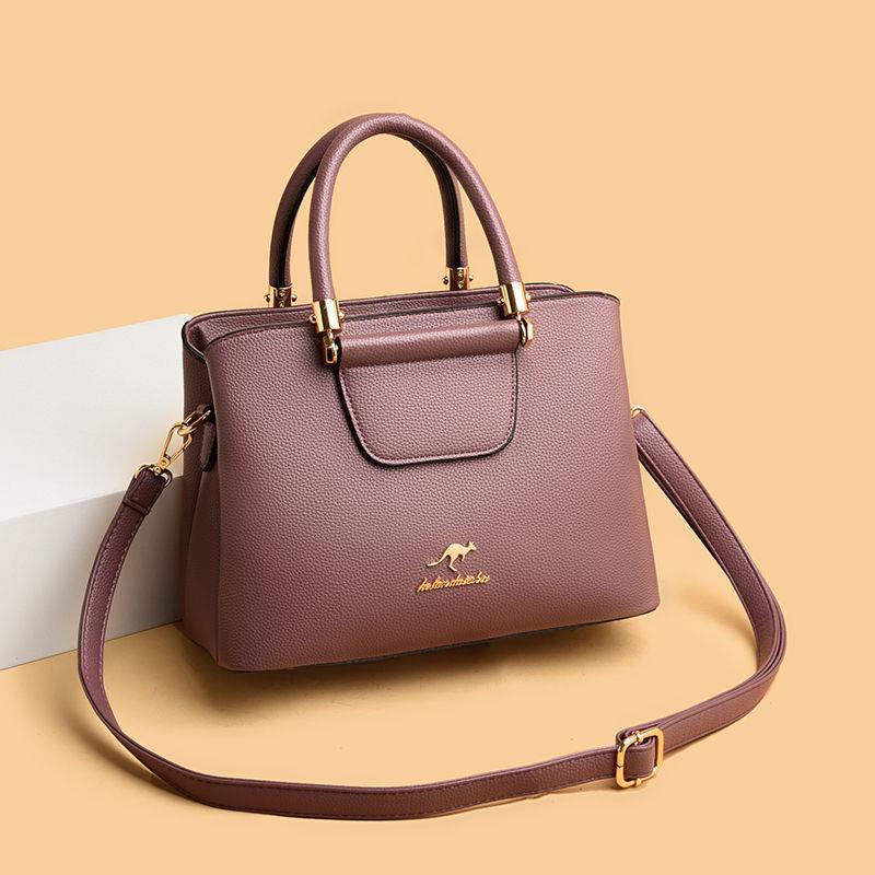 Túi Xách Đeo Vai Da Bò Mềm Cỡ Lớn Thời Trang Cho Phụ Nữ Trung Niên