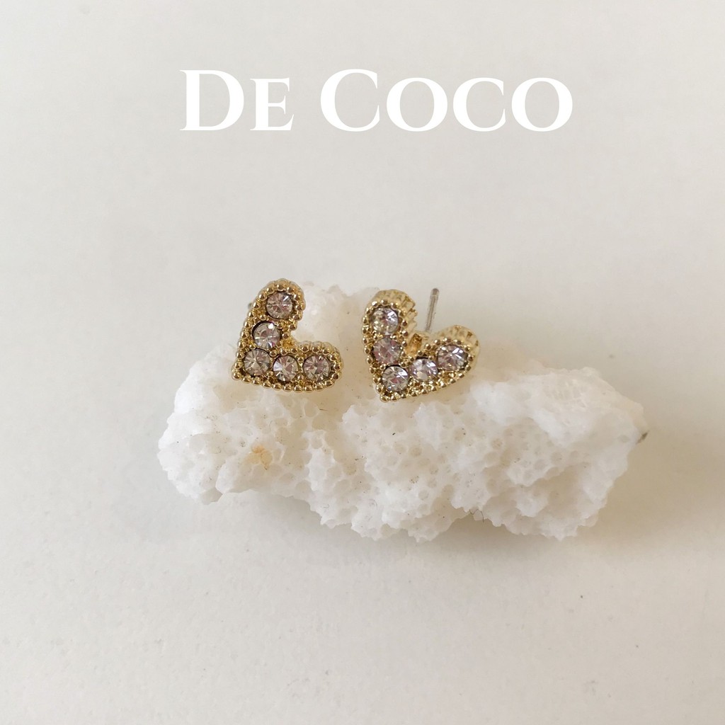 Khuyên tai mini heart decoco.accessories