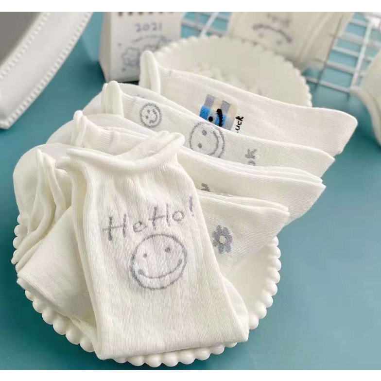 Tất cổ cao, vớ cổ cao nữ nam họa tiết hoa Vintage nhiều màu xinh xắn TC63 - VHT SHOP