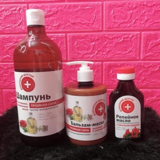 Combo dầu gội và xã 3 tác động chống rụng tóc domashnij doctor