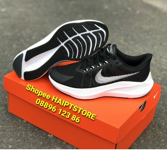 Giày Running Nike Zoom Winflo 34 (20) Black/White Nam/Nữ [Chính Hãng - FullBox]