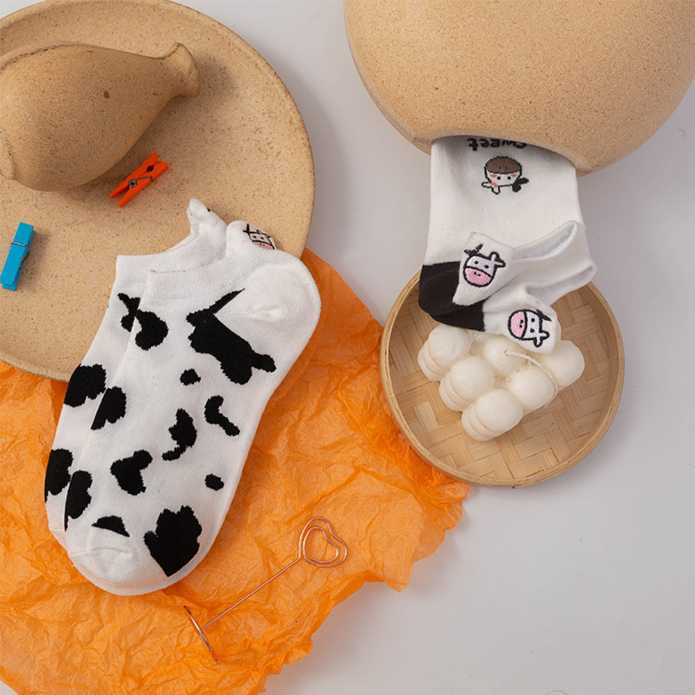 Vớ Cotton Họa Tiết Hoạt Hình Dễ Thương Dành Cho Nữ