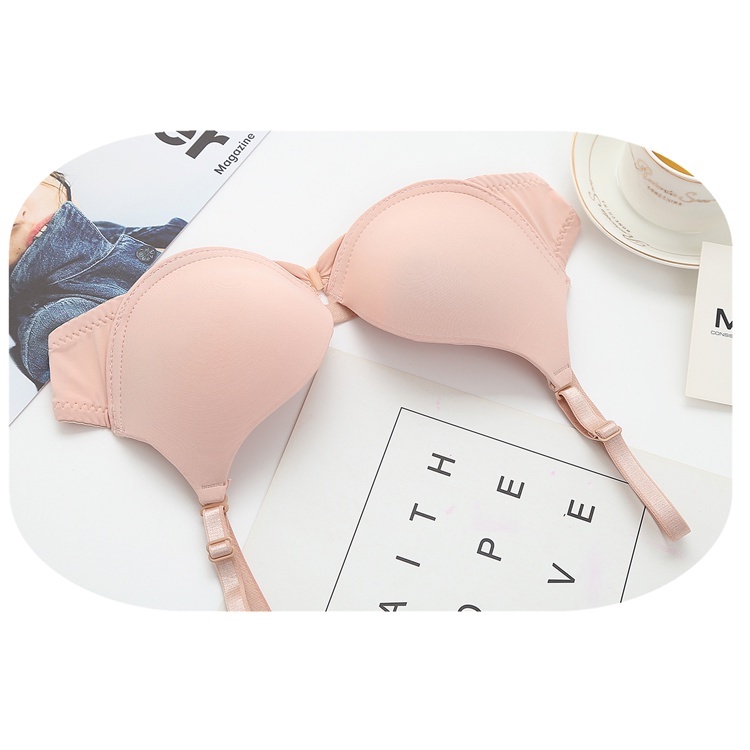 Áo ngực nữ cài trước nâng ngực tạo khe có gọng đệm vừa xẻ sâu gợi cảm 199-Ha Song