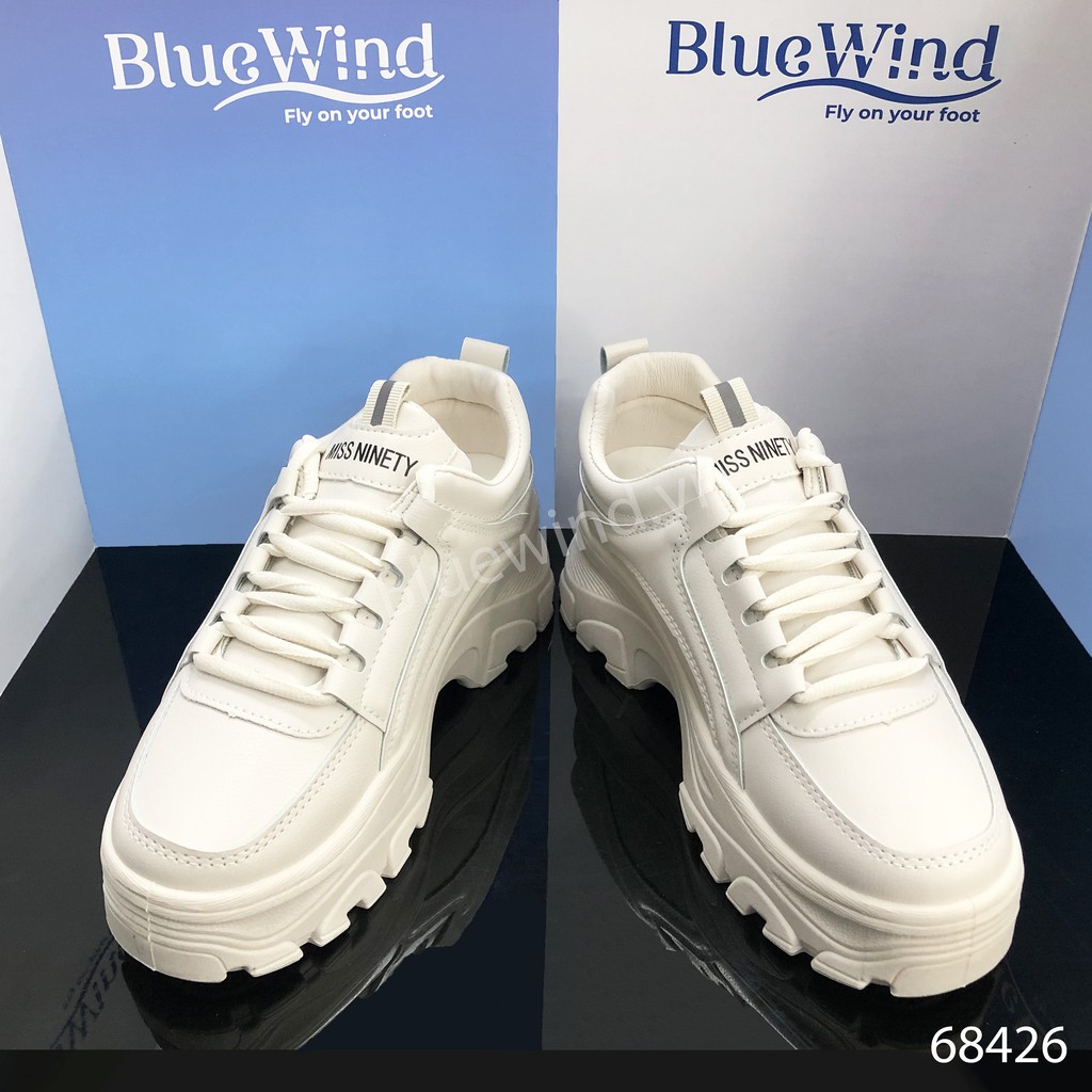 Giày Thể Thao Nữ Đế Cao Tôn Dáng Chất Liệu Da Mềm BLUEWIND 68426 | BigBuy360 - bigbuy360.vn