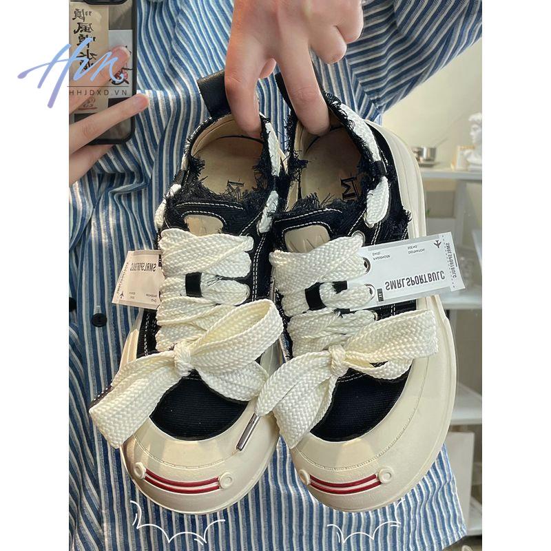 Giày Thể Thao Vải Canvas Đế Dày Phong Cách Mới Mùa Hè 2022