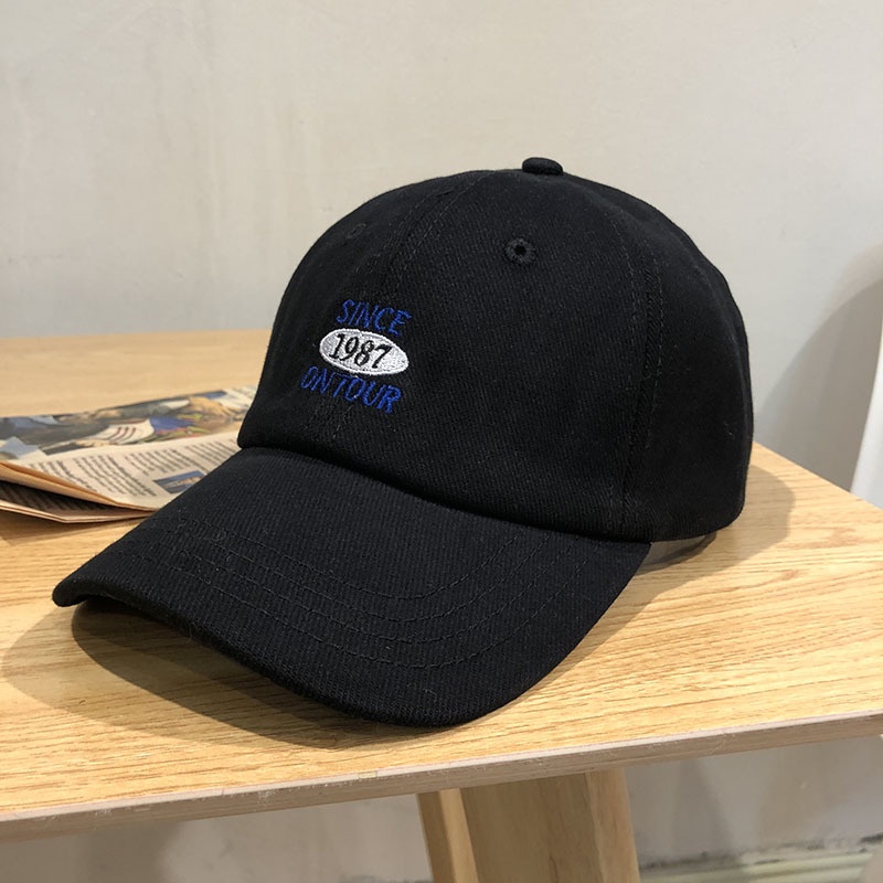 Mũ Lưỡi Trai Màu Xanh Navy Phong Cách Hàn Quốc Thời Trang Xuân Hè Cho Nữ