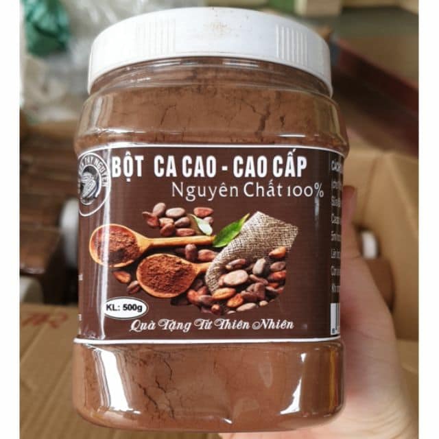 Cacao nguyên chất hộp 500g . Date đến 31/12/2022