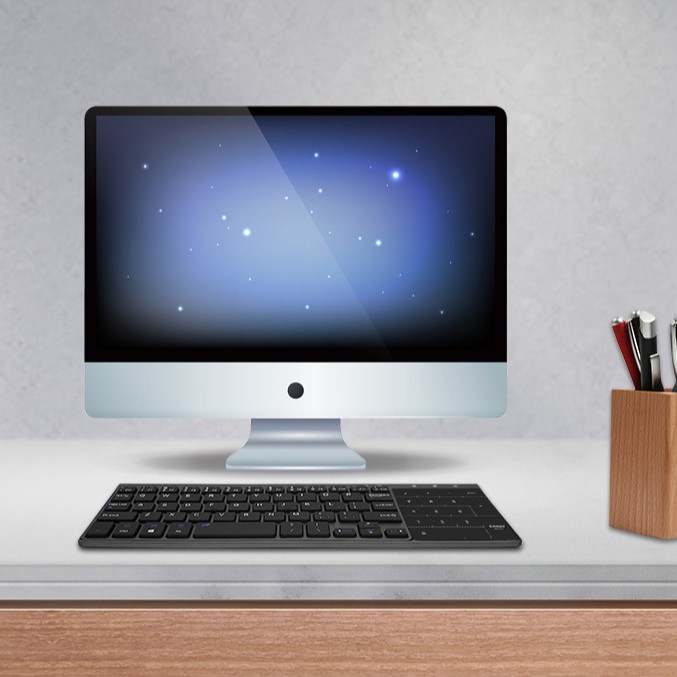 Bàn Phím Laptop, Bàn Phím không Dây Công Sở Tích Hợp Touch Pad Đa Năng, Nhỏ Gọn, Lịch Lãm