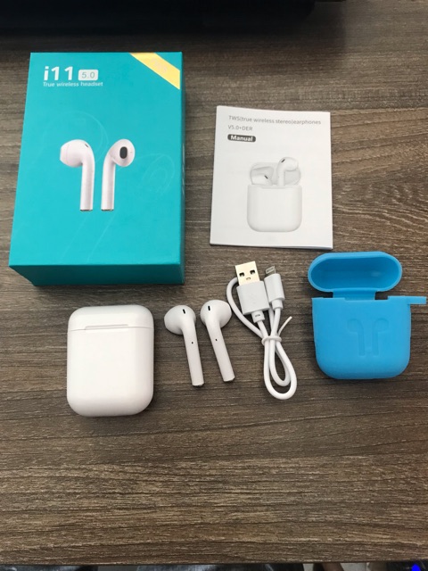 Tai Nghe Airpod Bluetooth 5.0 Không Dây I11 Tws Stereo Super Bass [Hàng Cao Cấp] tặng kèm túi bảo vệ silicon | BigBuy360 - bigbuy360.vn