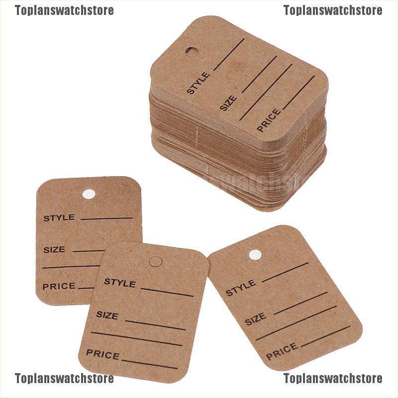 [TOPL] Set 100 Nhãn Giấy Để Trưng Bày Tiệc Cưới Kèm Dây