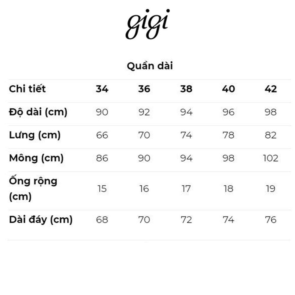 Gigi - Quần tây nữ lưng cao nhấn li phom suông thời trang G3201202322T-66