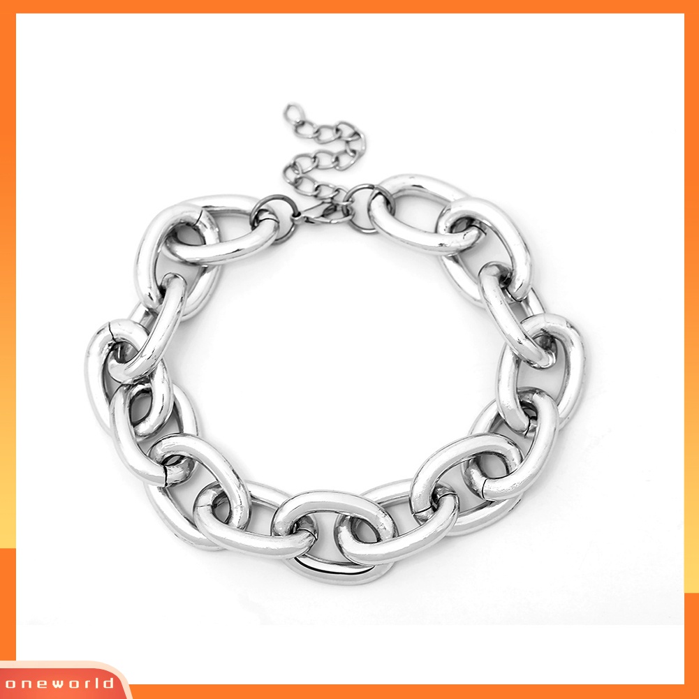 Vòng cổ choker/Vòng tay kiểu chuỗi xích bản to phong cách punk cho nữ