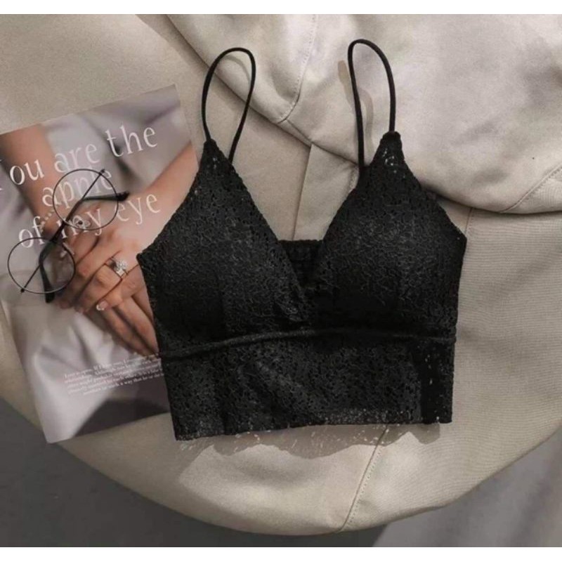 Áo bra 2 dây ren chun lưng hàng QC