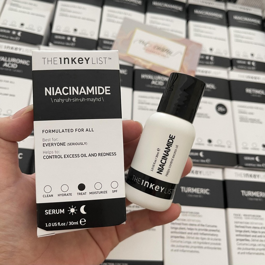 [CHÍNH HÃNG] Serum kiềm dầu mờ thâm mụn The Inkey List Niacinamide 30ml