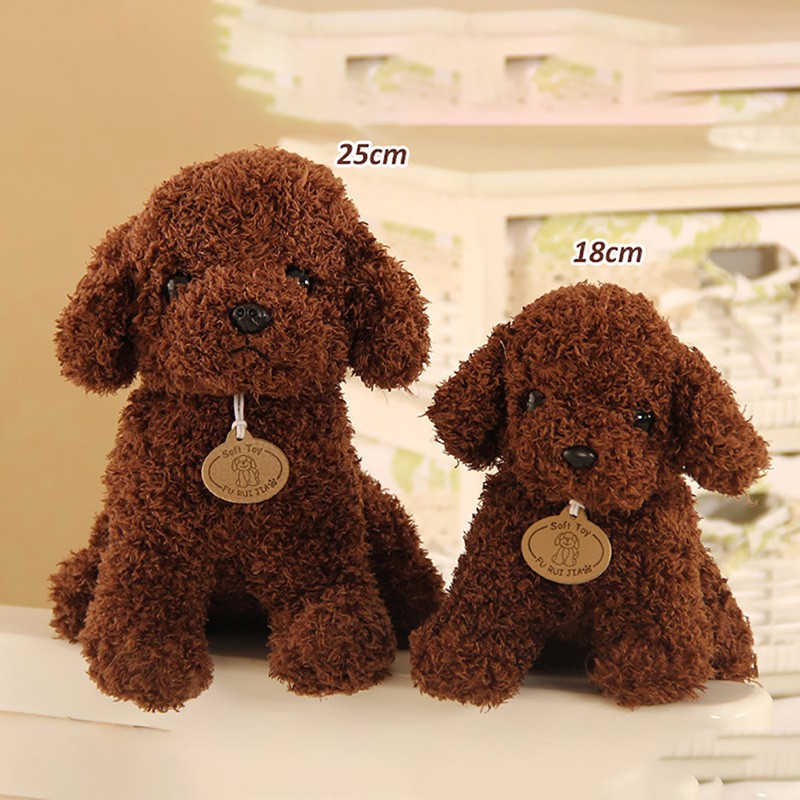 Chó Poodle Nhồi Bông Đáng Yêu Dành Cho Làm Quà Giáng Sinh