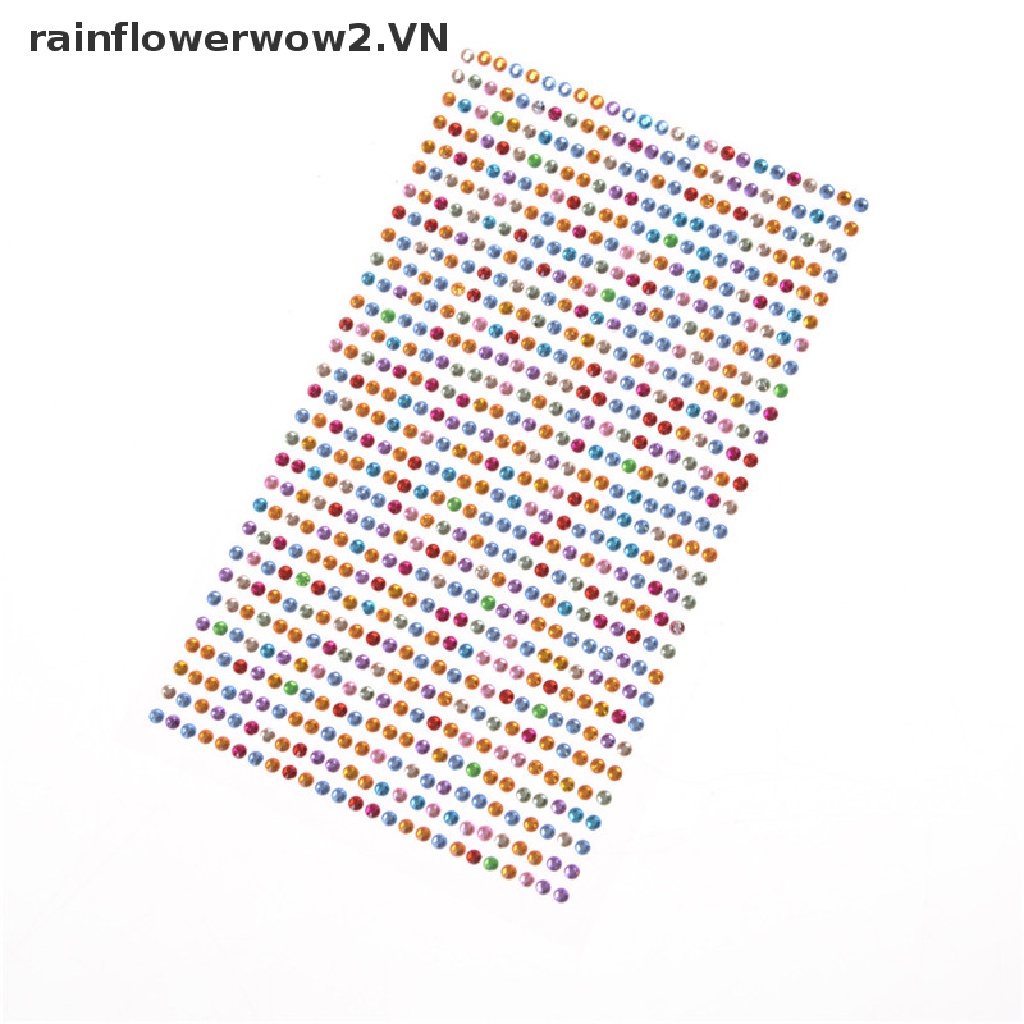 Bộ 750 Hạt Đá 3mm Tự Dính Trang Trí Điện Thoại / Xe Hơi Đa Dụng