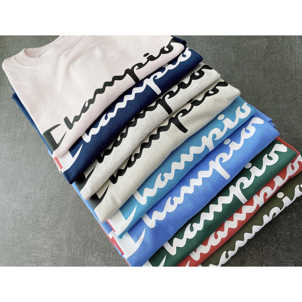 Áo thun Champion Graphic Logo phối màu mới unisex chính hãng