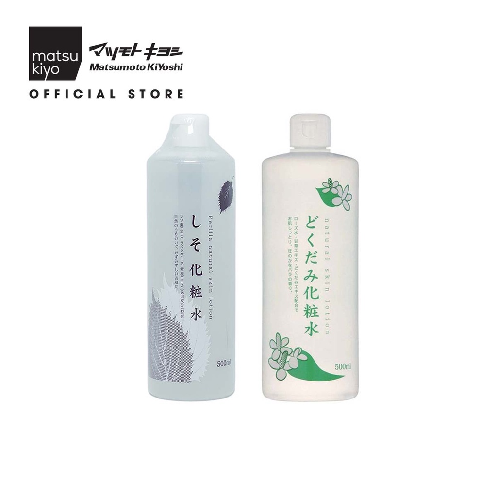 Nước hoa hồng Matsukiyo Chinoshio chiết xuất lá diếp cá/lá tía tô - 500ml