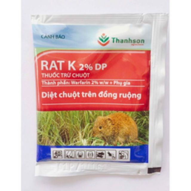 30 gói Thuốc diệt chuột RAT K 2% DP - thanh sơn