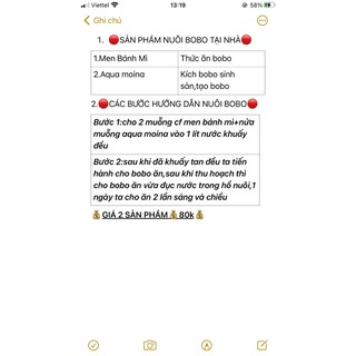 Sản phẩm nuôi bobo đạt 100%