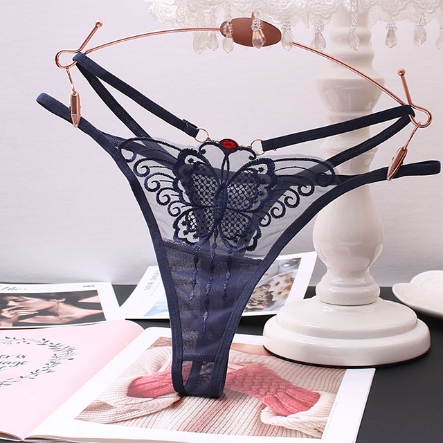 [FREESHIP❤️] Quần Lót Nữ Phối Ren Xuyên Thấu Đính Hạt NT Quyến Rũ Chất Liệu Mềm Mại Freesize Dưới 60kg