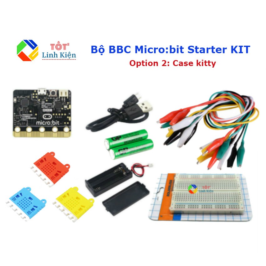 Bộ Combo BBC Micro Bit Go Stater KIT - Bộ Microbit Giáo Dục STEM Đầy Đủ