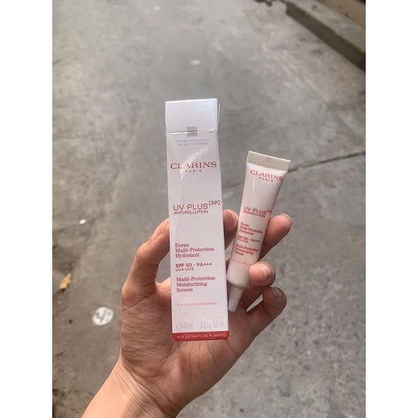 Kem Chống Nắng Clarins Rosy Glow 10ml fullbox