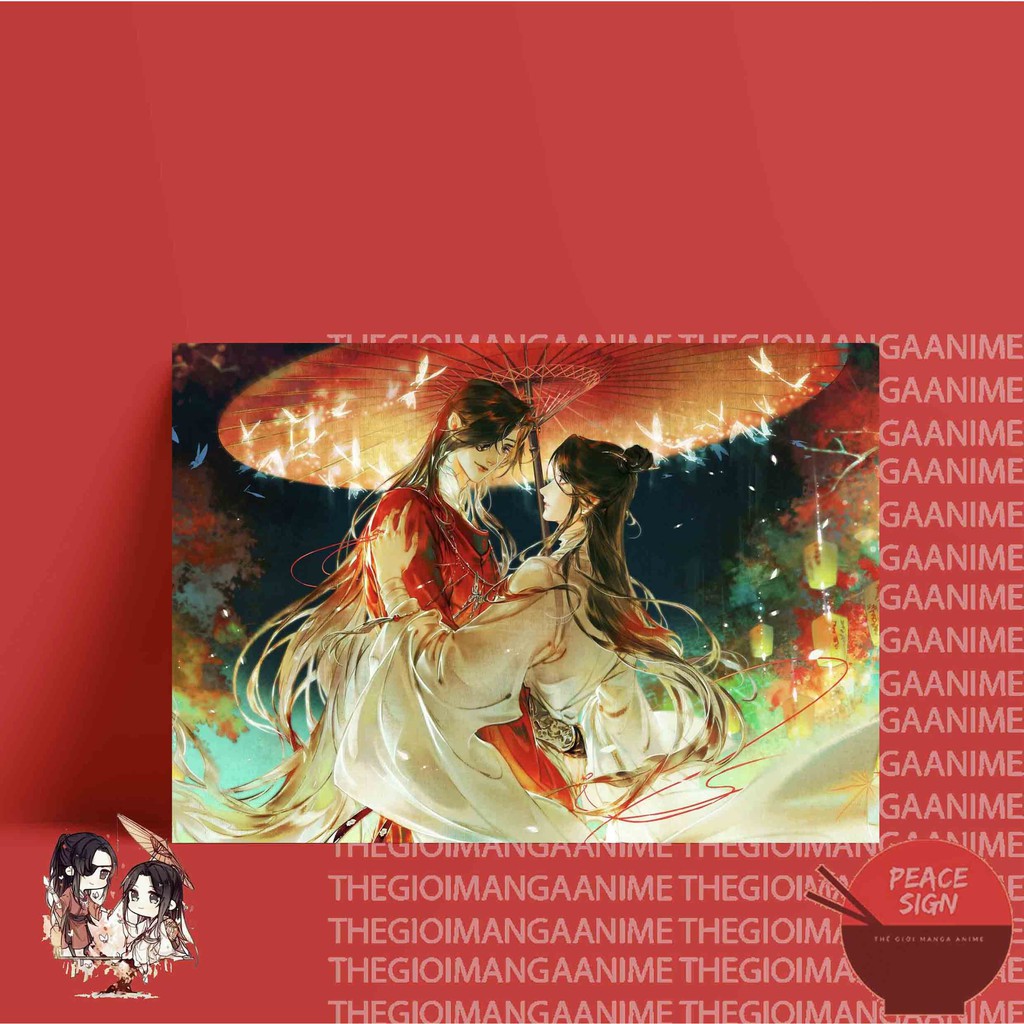 Tấm Poster cao cấp giấy 260gsm THIÊN QUAN TỨ PHÚC A4 anime chibi ảnh đẹp nhiều mẫu