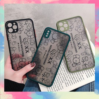 Ốp lưng iphone nhám chống sock, va đập bảo vệ viền su camera seeing - h016