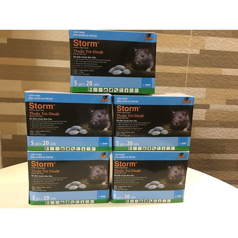 Thuốc chuột Storm- gói 20 viên