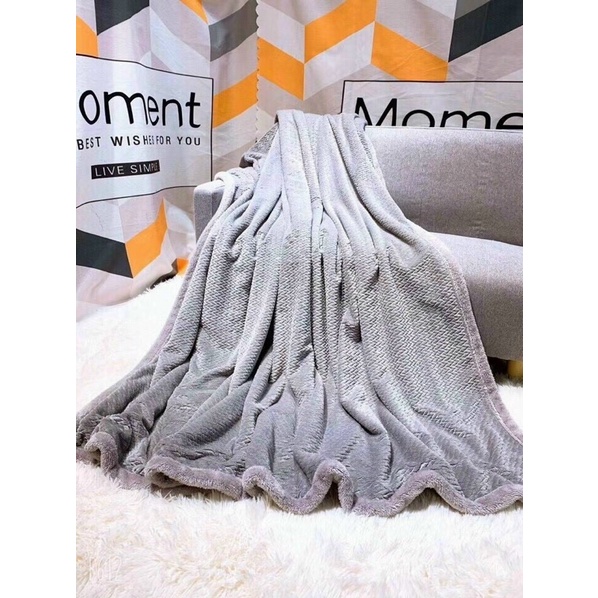 Chăn Lông Thỏ Monte&amp;Jadin Hoạ Tiết Caro Ô Vuông Cao Cấp Có Khoá Lồng Thêm Ruột Chăn Nặng 2kg Size 2mx2m3 Đủ Màu