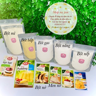 (Combo đủ loại bột) Các loại bột làm bánh-Nguyên liệu làm bánh cho bé ăn dặm