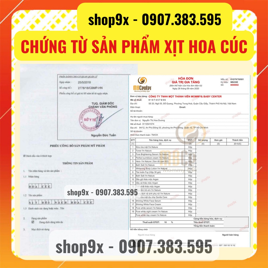 (Chính Hãng) Xịt Triệt Hôi Nách Hoa Cúc - Ngăn Tiết Mồ Hôi - Giảm Thâm (Mẫu Mới)