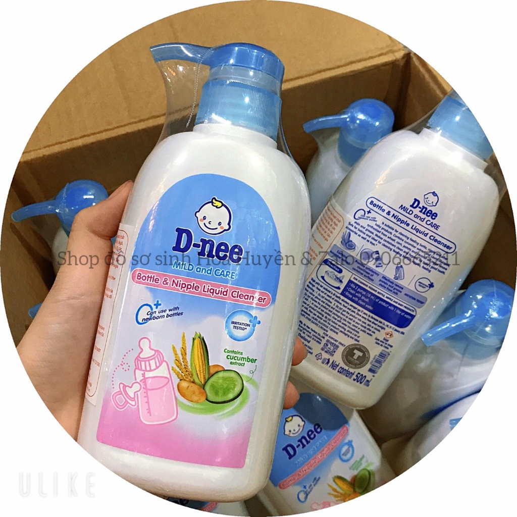 Chai / túi nước rửa bình sữa D-nee cho bé chính hãng Thái Lan