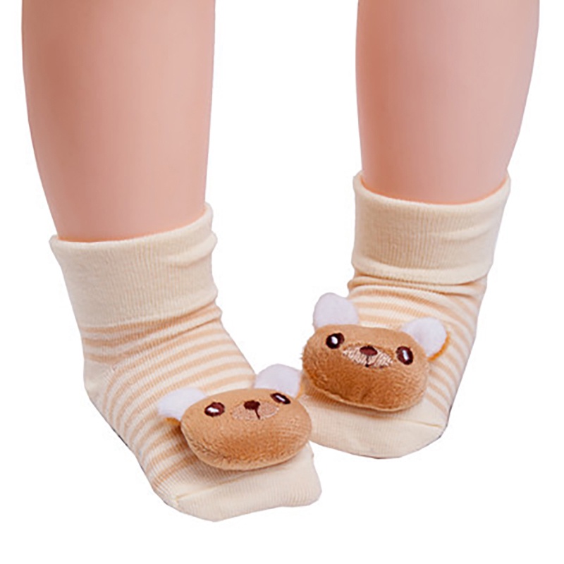 Vớ Cotton Ba Chiều Chống Trượt In Họa Tiết Hoạt Hình Cho Bé Sơ Sinh