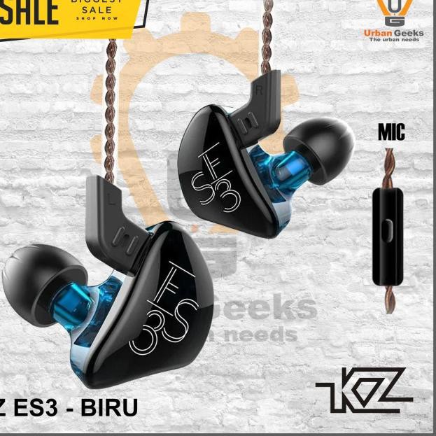 Tai Nghe Nhét Tai Zenith Kz Es3 Kèm Mic 2 Driver Ba Dd Alt Zsn Zs3