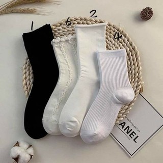 vớ cổ cao ullzang 1 set 4 đôi