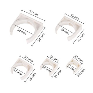 2 Cái 20 / 25 / 32 / 40 / 50mm Ống PVC Kẹp Ống Nước Hỗ Trợ Kết Nối Chân Đế