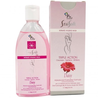 Gel Vệ Sinh Phụ Nữ Khử Mùi, Giữ Ẩm, Se Khít Fixderma Srai Soft Gel – Daisy (Hương Hoa Cúc) 100g
