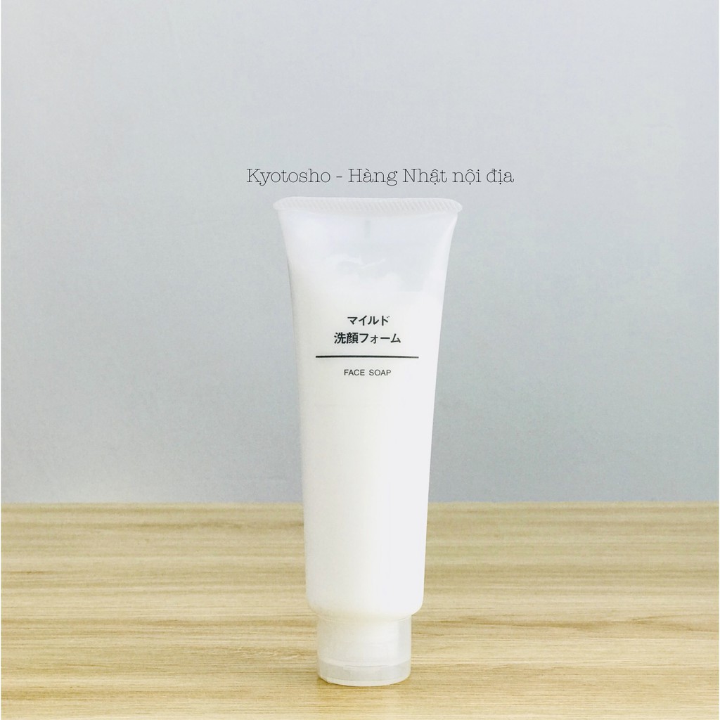 Sữa rửa mặt dưỡng ẩm Muji Face Soap 120g Nhật Bản