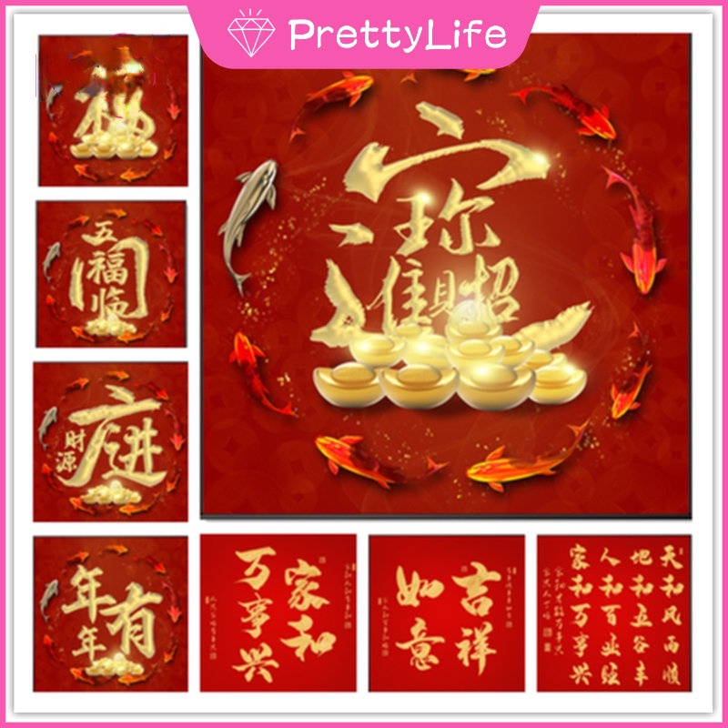 Tranh Đính Đá 5d Tự Làm Hình Cá Trang Trí Nhà Cửa