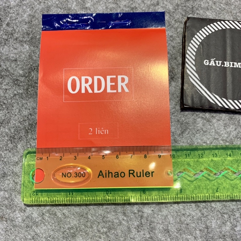 Sổ order 2 liên (khổ A6, A7, 100 trang, sử dụng 50 lượt/1quyển)