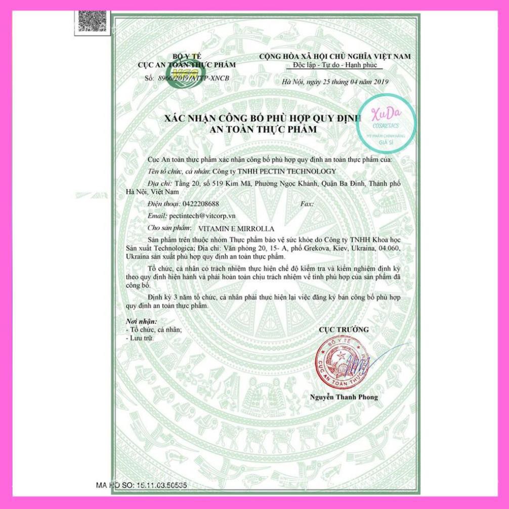 Vitamin E Đỏ Nga mẫu mới lọ nhựa 30 viên Hàm Lượng 270mg và 400mg | Thế Giới Skin Care