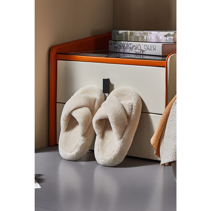 Dép đi trong nhà Posee PS7203W bằng bông chống trượt phong cách thu đông chất lượng cao cho nữ