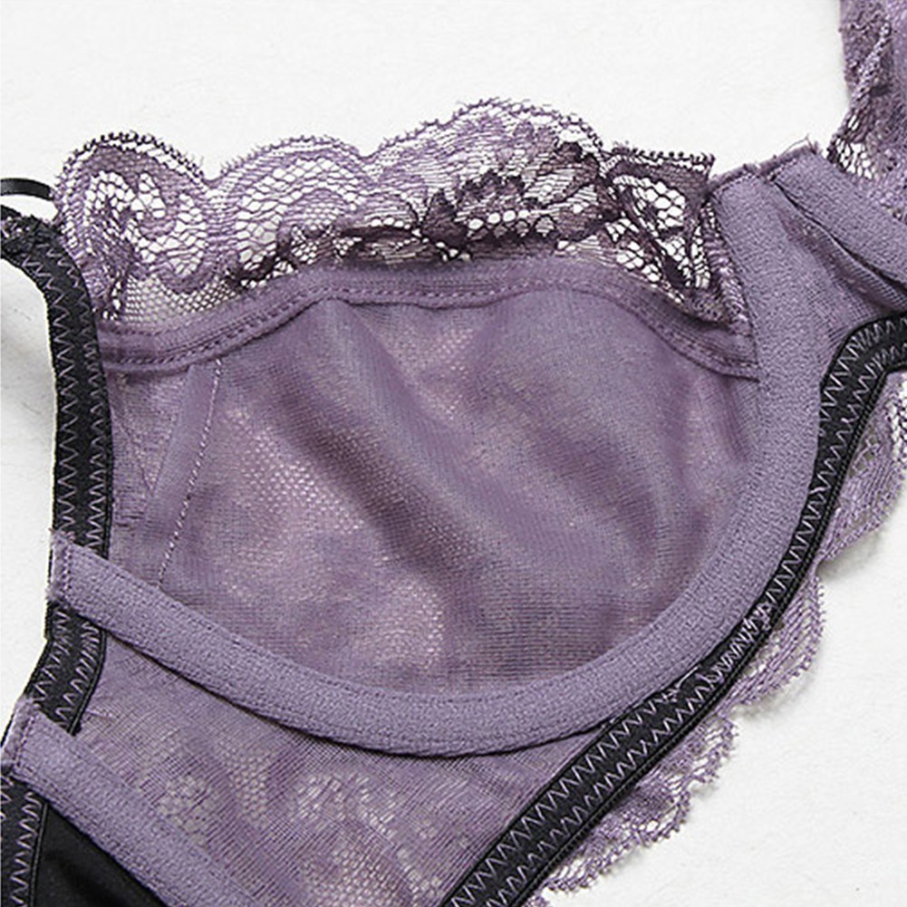 Varsbay Set nội y phối ren hoa xuyên thấu gợi cảm thời trang cho nữ | BigBuy360 - bigbuy360.vn