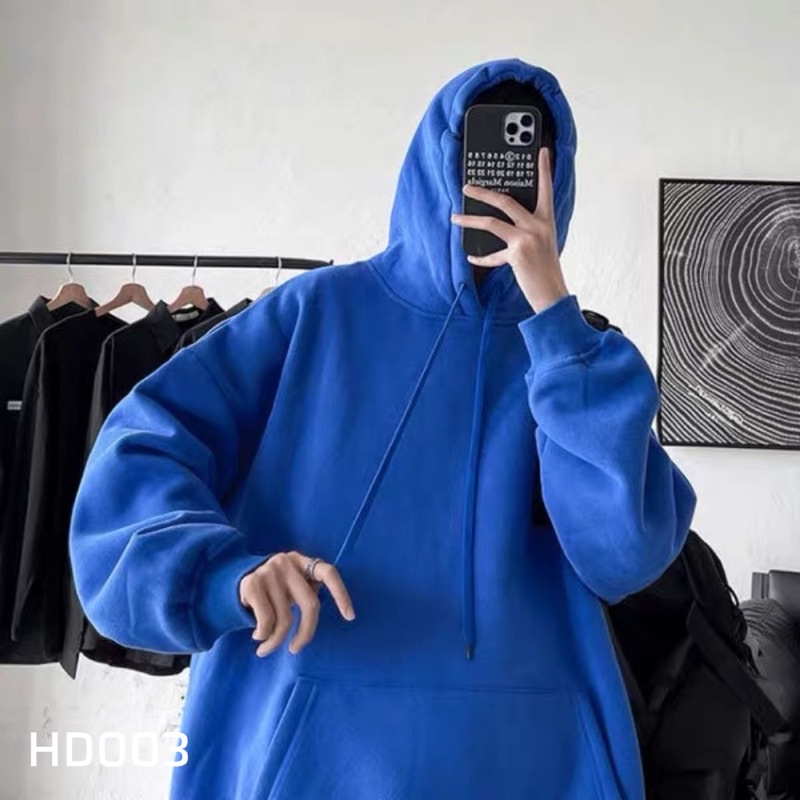 Áo hoodie basic trơn dễ mix đồ - HD003 T2000