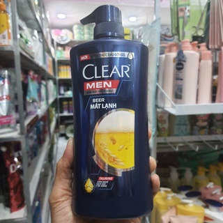 Dầu gội sạch gàu Clear Men Beer mát lạnh 650g